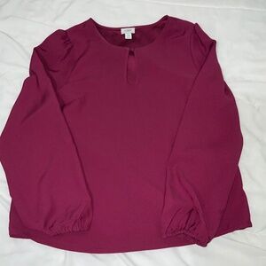 j.Crew Factory Keyhole long sleeves top